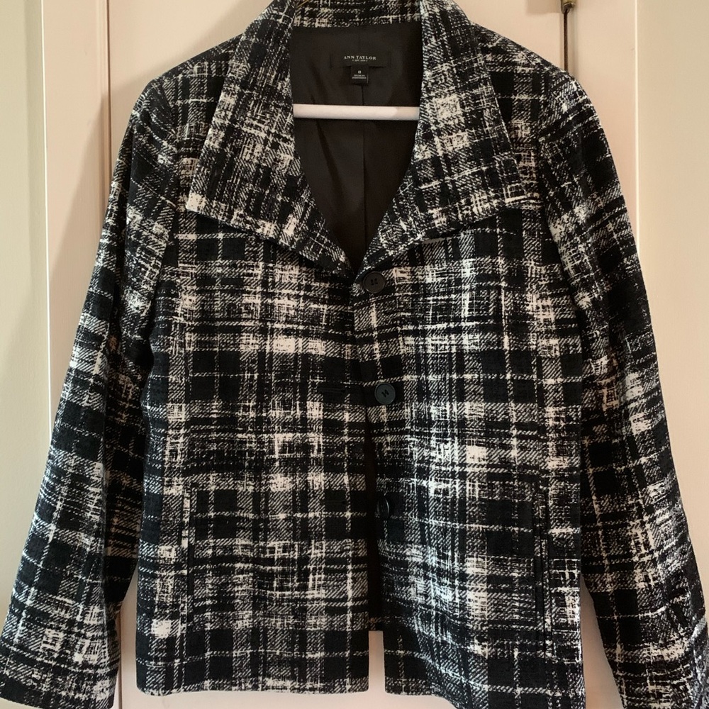 Ann Taylor Plaid Jacket